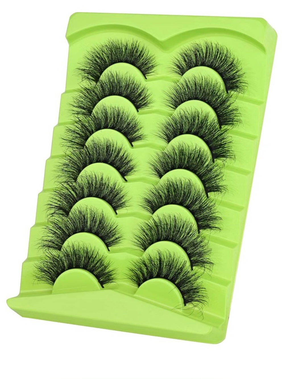 Faux Mink Lashes Wispy False Eyelashes 3D Strip Lashes 17mm Cat Eye 7 Pairs - Picture 1 of 4